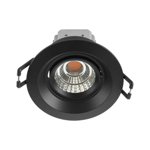 Черный встраиваемый точечный спот EGLO TALVERA P 61551, встроенный LED, 6.96Вт, 4000К, 792Лм, угол 50°, диаметр 75 мм, монтажная глубина 65 мм, угол рассеивания 50°