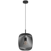 900494 Подвесной потолочный светильник ROMAZZINA, 1x40W, E27, H1100, Ø325, сталь, черный