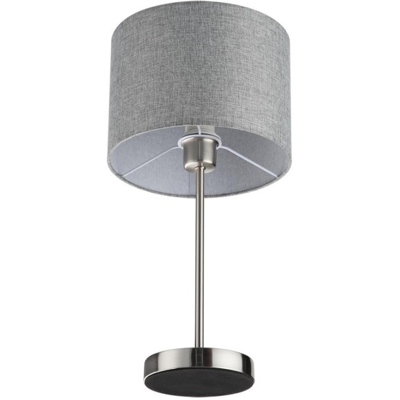 8251/1T MODERNI LN25 000  никель/серый, металл/текстиль Настольная лампа Е27 60W 220V NIKKI
