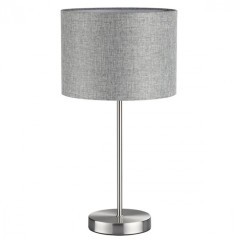 8251/1T MODERNI LN25 000 никель/серый, металл/текстиль Настольная лампа Е27 60W 220V NIKKI 8251/1T MODERNI LN25 000 никель/серый, металл/текстиль Настольная лампа Е27 60W 220V NIKKI
