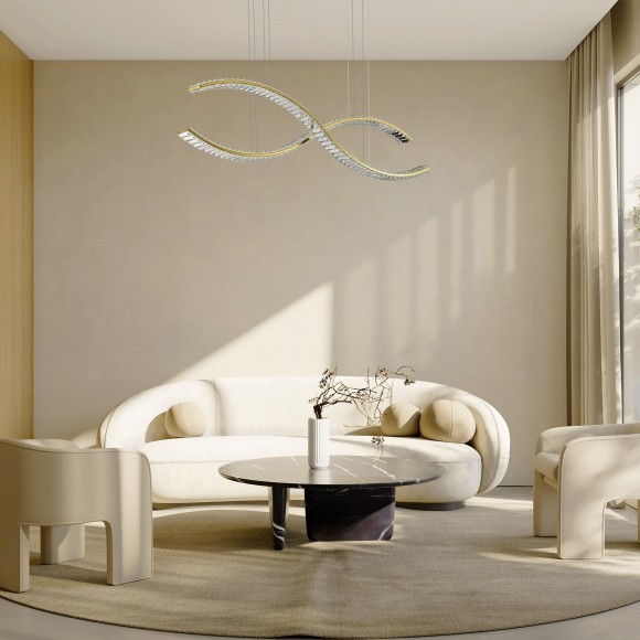 SL6206.303.50 Светильник подвесной ST-Luce Латунь/Прозрачный LED 1*50W 3000K ACENO SL6206.303.50 Светильник подвесной ST-Luce Латунь/Прозрачный LED 1*50W 3000K ACENO