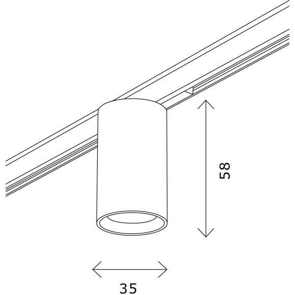 ST671.446.05 Ультратонкий трековый магнитный светодиодный светильник ST-Luce Super 5 CRI90+ 4000К 340Лм 36° 5Вт