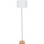 Arte Lamp CHARLIE A5071PN-1SS Напольный светильник, торшер с плафоном из искусственной шерсти и основанием из натурального дерева, диаметр плафона 35см, общая высота 150см, лампа Е27 1шт макс 40Вт 220В, выкл. на проводе в розетку