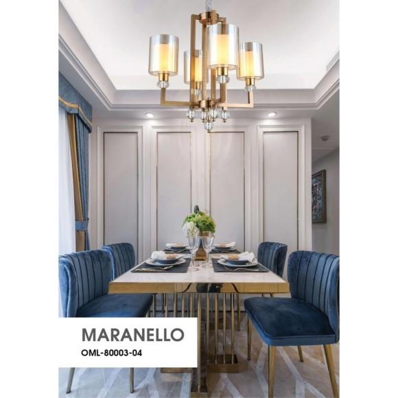 Люстра подвесная Omnilux OML-80003-04 Maranello под лампы 4xE27 40W