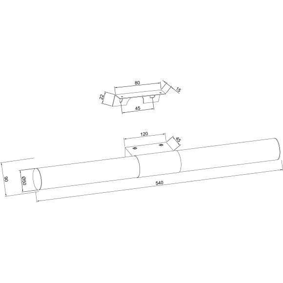 Подсветка для зеркал и картин Maytoni MIR001WL-L12CH Aurelio IP44 LED 12W