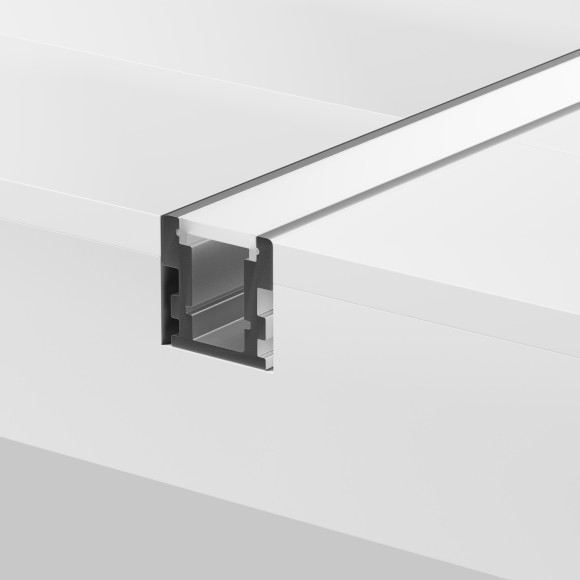 Алюминиевый профиль встраиваемый в пол 26x26 (Серебро, 2 м), ALM-2626-S-2M 636016