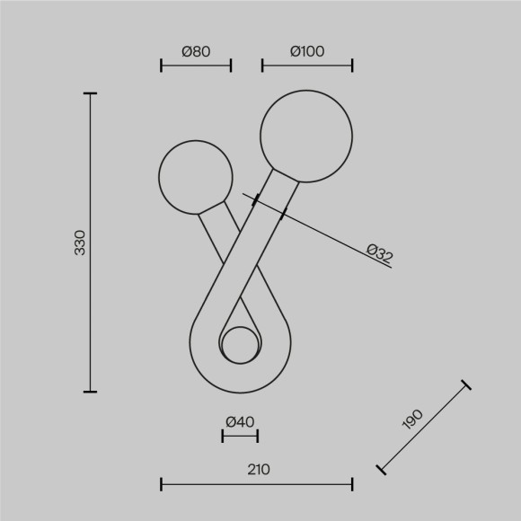 MOD476WL-02BS Золотой настенный светильник (бра) под 2 лампы G9, без выключателя, Maytoni Vortex MOD476WL-02BS Золотой настенный светильник (бра) под 2 лампы G9, без выключателя, Maytoni Vortex