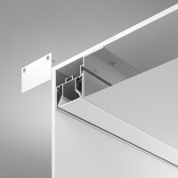 Maytoni ALM012S-2M Алюминиевый 2м профиль для контурной подсветки, монтаж в натяжной потолок ПВХ, крепление к потолку, размеры 2000x52x35мм, для лент шириной до 13мм, ширина световой линии 25мм