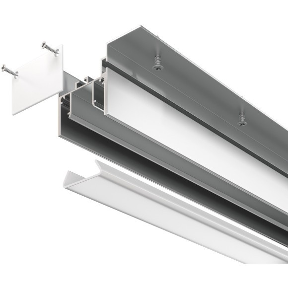 Алюминиевый профиль для натяжного потолка 52x35 ALM012S-2M