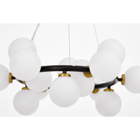 Подвесной светильник Lumina Deco Marsiada LDP 6033-15 BK+MD Подвесной светильник Lumina Deco Marsiada LDP 6033-15 BK+MD