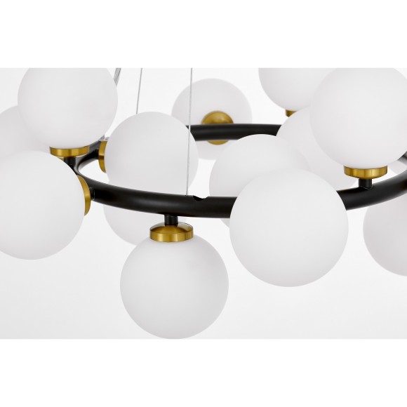 Подвесной светильник Lumina Deco Marsiada LDP 6033-15 BK+MD Подвесной светильник Lumina Deco Marsiada LDP 6033-15 BK+MD