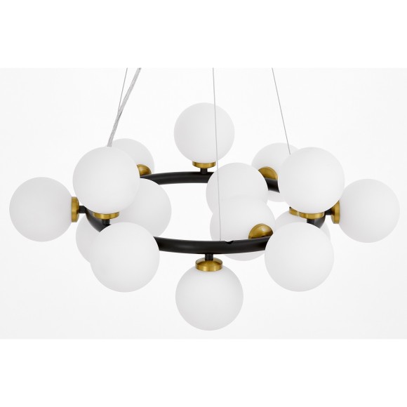 Подвесной светильник Lumina Deco Marsiada LDP 6033-15 BK+MD Подвесной светильник Lumina Deco Marsiada LDP 6033-15 BK+MD