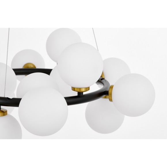 Подвесной светильник Lumina Deco Marsiada LDP 6033-15 BK+MD Подвесной светильник Lumina Deco Marsiada LDP 6033-15 BK+MD