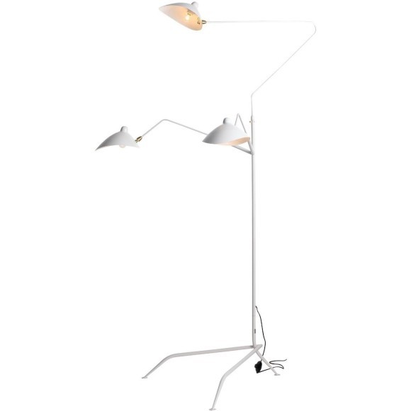 SL305.505.03 Торшер ST-Luce Белый/Белый E27 3*60W SPRUZZO