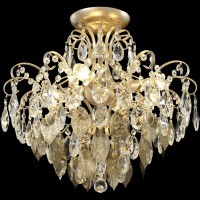 Светильник потолочный Crystal Lux ESMIRALDA PL4 GOLD 0523/104