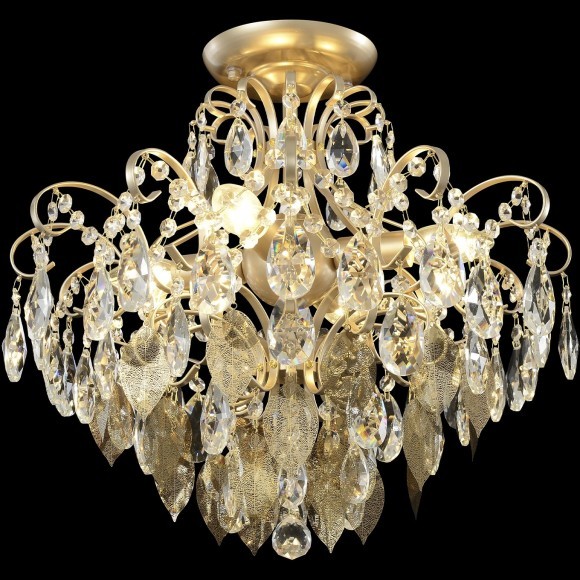 Светильник потолочный Crystal Lux ESMIRALDA PL4 GOLD 0523/104