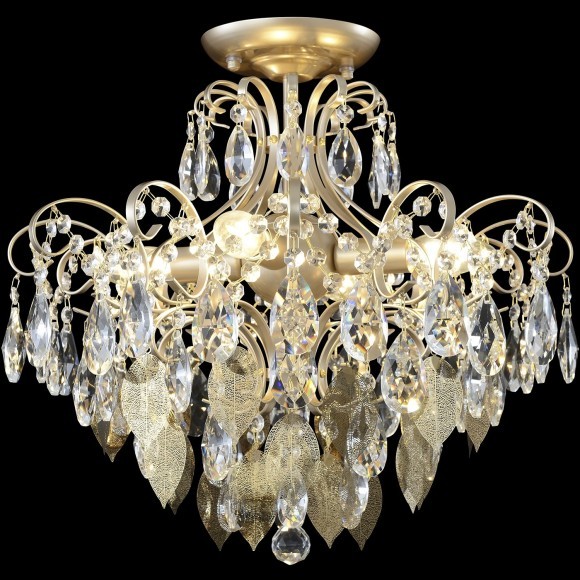 Светильник потолочный Crystal Lux ESMIRALDA PL4 GOLD 0523/104