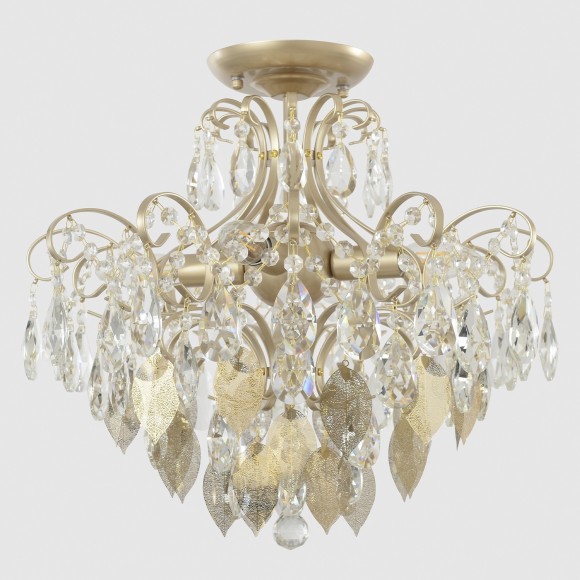 Светильник потолочный Crystal Lux ESMIRALDA PL4 GOLD 0523/104