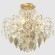 Светильник потолочный Crystal Lux ESMIRALDA PL4 GOLD 0523/104