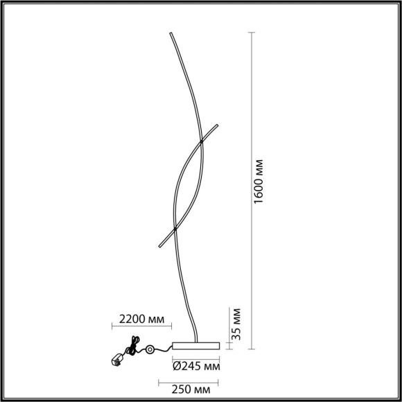 Торшер LED 24W 4600Лм 3000-6000K с пультом ДУ NYX Lumion 5693/24FL