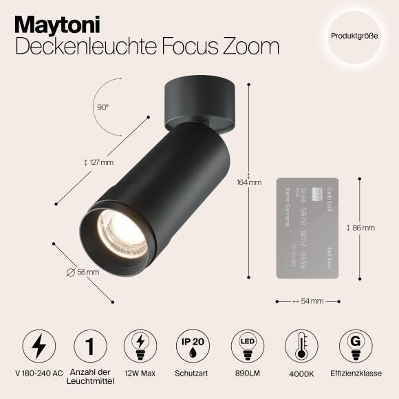 Потолочный светильник Technical C055CL-L12W4K-Z-B Потолочный светильник Technical C055CL-L12W4K-Z-B