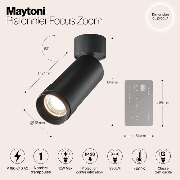 Потолочный светильник Technical C055CL-L12W4K-Z-B Потолочный светильник Technical C055CL-L12W4K-Z-B