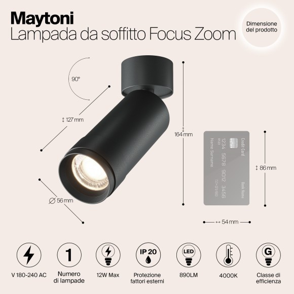 Потолочный светильник Technical C055CL-L12W4K-Z-B Потолочный светильник Technical C055CL-L12W4K-Z-B