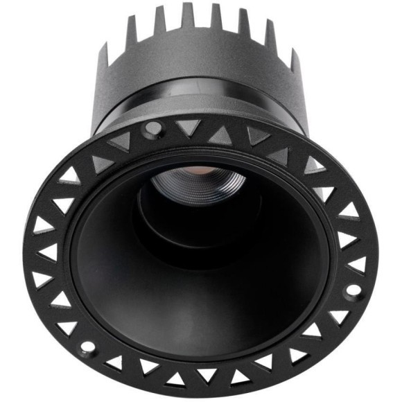4789-1C Встраиваемый влагозащищенный светодиодный светильник с доп. рамкой под штукатурку, черный, 9Вт 450Лм 3000;4000;6000K CRI90+ 45° IP65