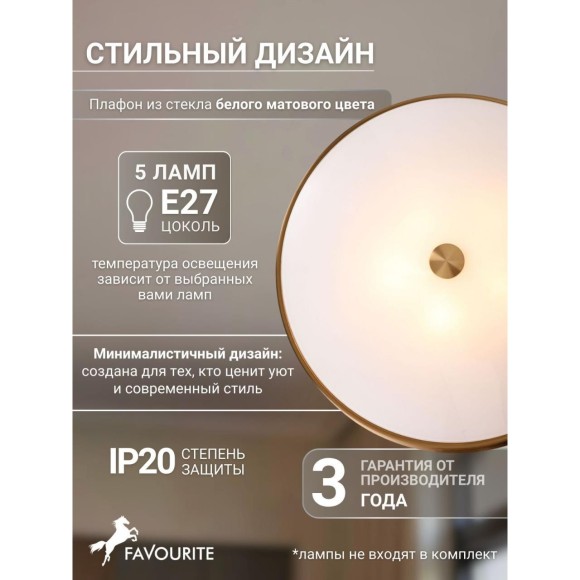 Потолочный светильник Pannikin 2375-5C
