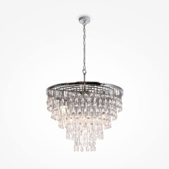 Подвесная люстра хрустальная Linn MOD091PL-09CH Подвесная люстра хрустальная Linn MOD091PL-09CH