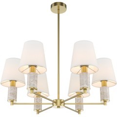 Люстра на штанге с благородным серым мрамором Maytoni MOD483PL-06BS