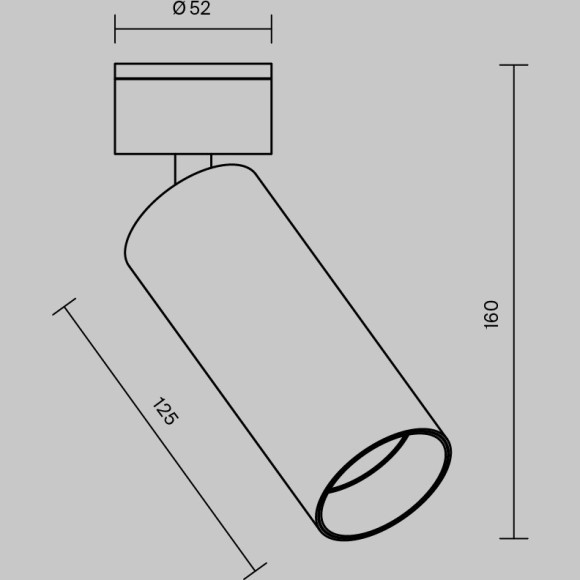 Потолочный светильник Technical C055CL-L12W3K-W-D-W