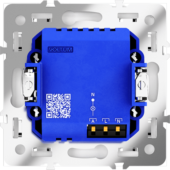 Датчик движения встраиваемый VOLTUM S70, (белый матовый)