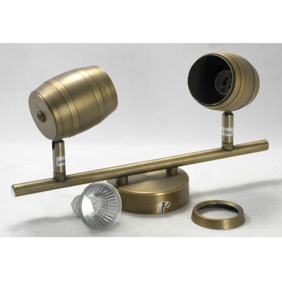 Спот настенный Lussole GRLSP-9567 TUSCALOOSA IP21 под лампы 2xGU10 10W