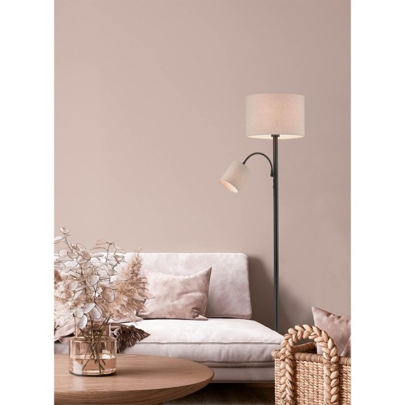 Торшер Е27 + Е14 Lumion KAYA 8042/2F