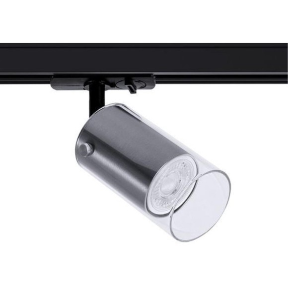 Однофазный двужильный трековый светильник Arte Lamp A5368PL-1SS LAZIO под сменную лампу GU10