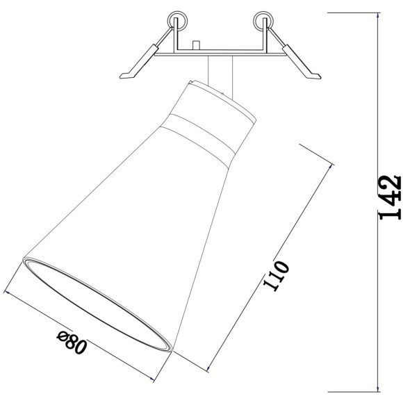 Встраиваемый светильник Technical C059CL-01B