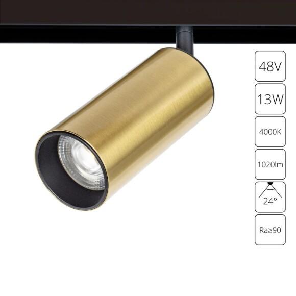 A4661PL-1AB Трековый магнитный светодиодный светильник Arte Lamp Linea 2.0 CRI90+ 4000К 1020Лм 24° 13Вт