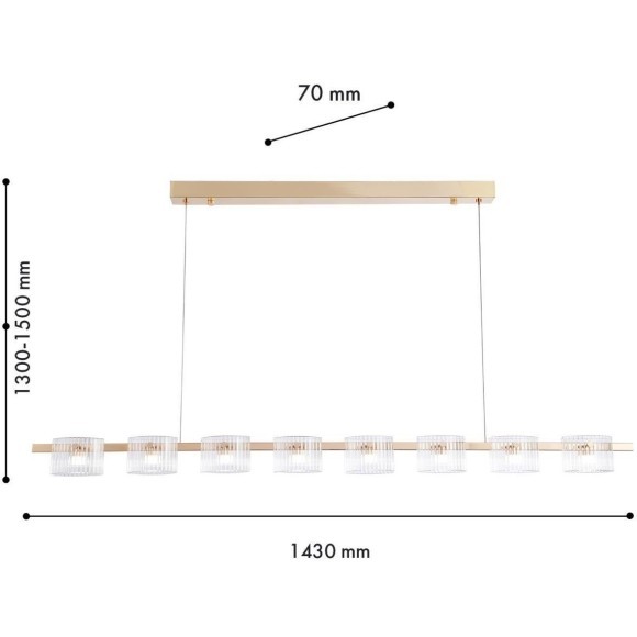 Подвесной светильник Ori 4248-8P