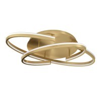 390534 BOGADO Светодиодный настенно-потолочный светильник диммируемый по TRIAC, 40Вт, 7000Лм, 2700-6500K, регулировка цветовой температуры, белый, золотой