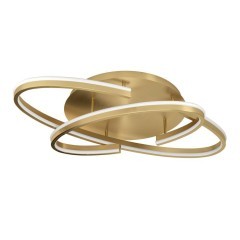 390534 BOGADO Светодиодный настенно-потолочный светильник диммируемый по TRIAC, 40Вт, 7000Лм, 2700-6500K, регулировка цветовой температуры, белый, золотой