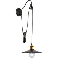 SLE120501-01 Светильник настенный Черный/Черный E27 1*60W ESPERAZZA