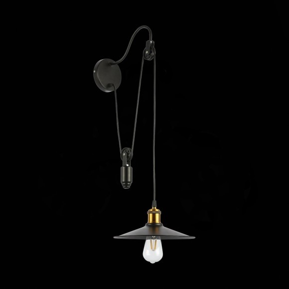 SLE120501-01 Светильник настенный Черный/Черный E27 1*60W ESPERAZZA