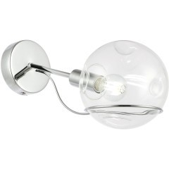 SLE102501-01 Светильник настенный Хром/Прозрачный E14 1*40W BACA SLE102501-01 Светильник настенный Хром/Прозрачный E14 1*40W BACA