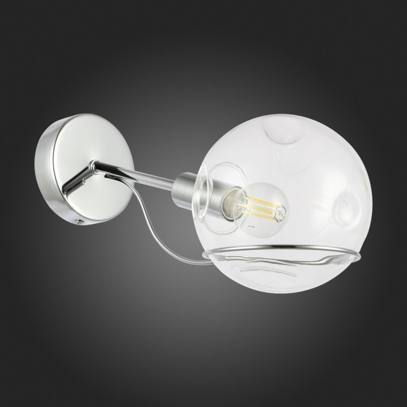 SLE102501-01 Светильник настенный Хром/Прозрачный E14 1*40W BACA