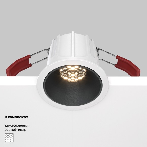 Встраиваемый светильник Maytoni DL043-01-10W3K-RD-WB Alfa LED светодиодный LED 10W