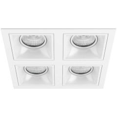 Встраиваемый светильник Lightstar D54606060606 Domino под лампы 4xGU5.3 200W