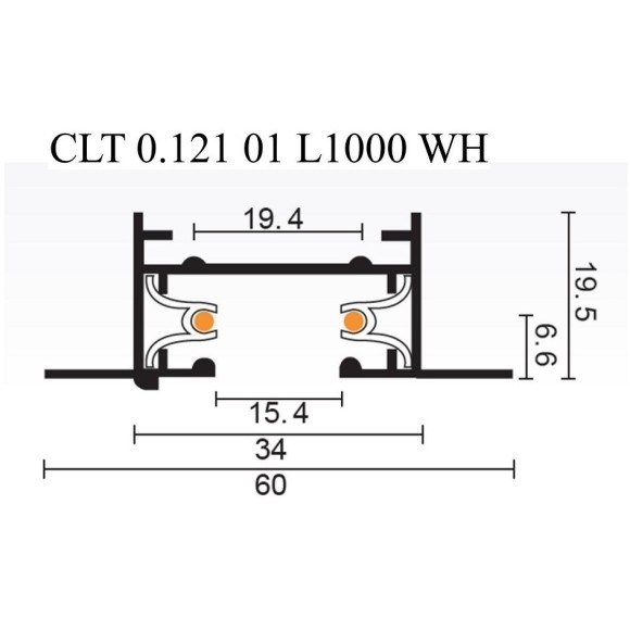 1м белый встраиваемый в ГКЛ однофазный шинопровод Crystal Lux CLT 0.121 01 L1000 WH 1м белый встраиваемый в ГКЛ однофазный шинопровод Crystal Lux CLT 0.121 01 L1000 WH