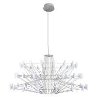 10476 Silver Loft IT COPPELIA подвесной светильник, LED 44 Вт, 3000 К, белые плафоны, металлическое основание, IP20