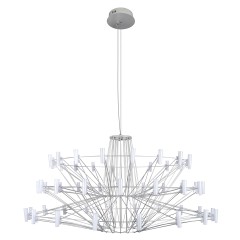 10476 Silver Loft IT COPPELIA подвесной светильник, LED 44 Вт, 3000 К, белые плафоны, металлическое основание, IP20 10476 Silver Loft IT COPPELIA подвесной светильник, LED 44 Вт, 3000 К, белые плафоны, металлическое основание, IP20